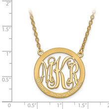 Family Circle Monogram Necklace 1 Inch