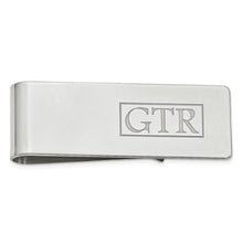 Money Clip with Recessed Monogram Letters