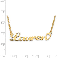 Nameplate Necklace with Chain 1 1/2 Inch