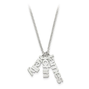 Mom's Nameplate Necklace Family Charms With Chain