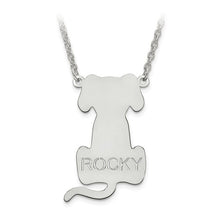 Dog Pendant With Cut Out Name For Your Pet