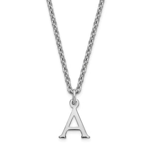 Initial Charm Necklace With Chain