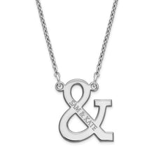 Ampersand Engraved Name Necklace with Chain