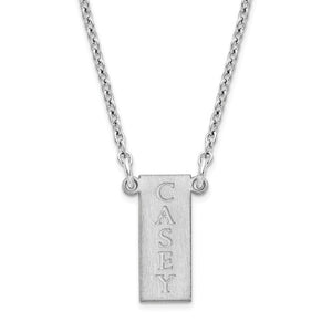Personalize Bar Necklace with 1 Name