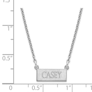 Personalized Bar Necklace with 1 Name