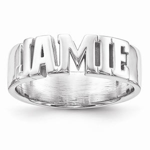 Casted Name Ring