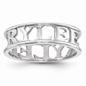 Casted Name Ring